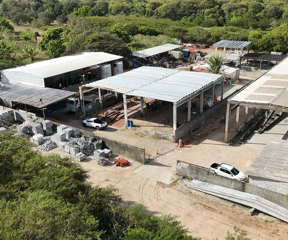 Obra de Estrutura Pré-moldada Cortês Engenharia